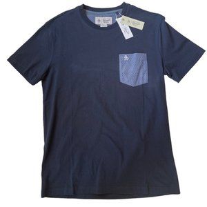 Original Penguin Men’s Size Medium Blue Pocket Short Sleeve T Shirt NWT